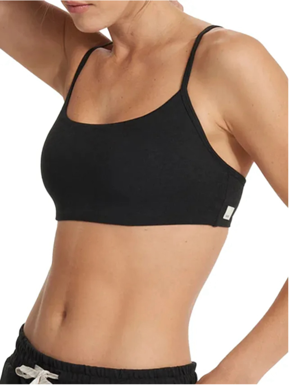 VUORI Halo Essential Bra | Black Heather Sports LOUNGE WOMENS SM